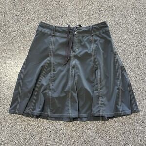 Athleta Whatever Shirt Skort Womens 6 Athletic Tennis Golf Gray